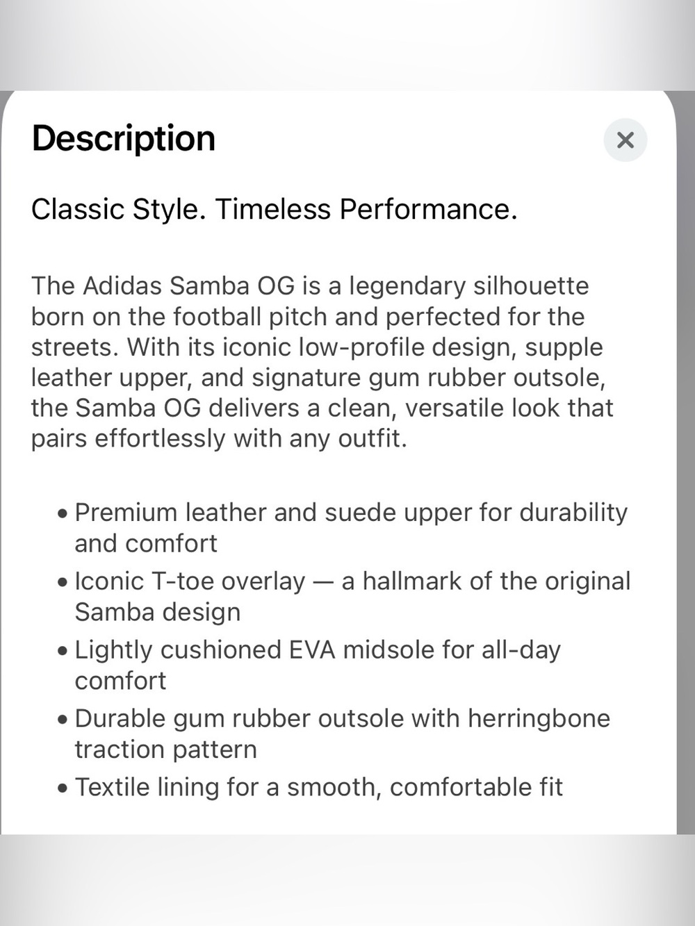 Adidas men’s Samba OG sneakers - Picture 3 of 10